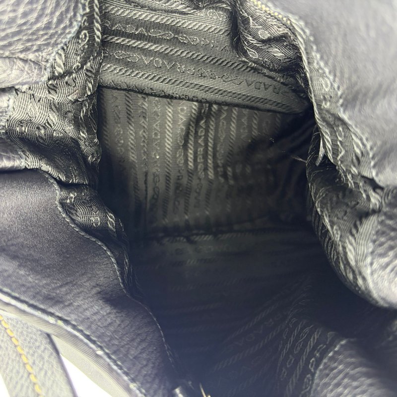 Prada 尼龍拼皮 Hobo 腋下包-7