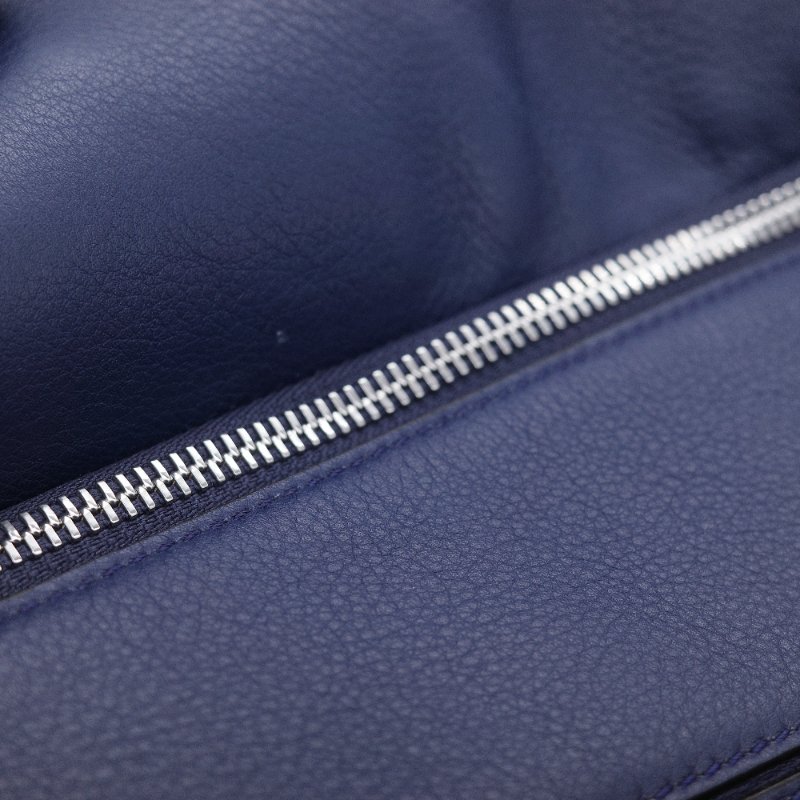 Loewe 羅威 Puzzle 大號 深藍色 牛皮 斜挎包 手提包-15