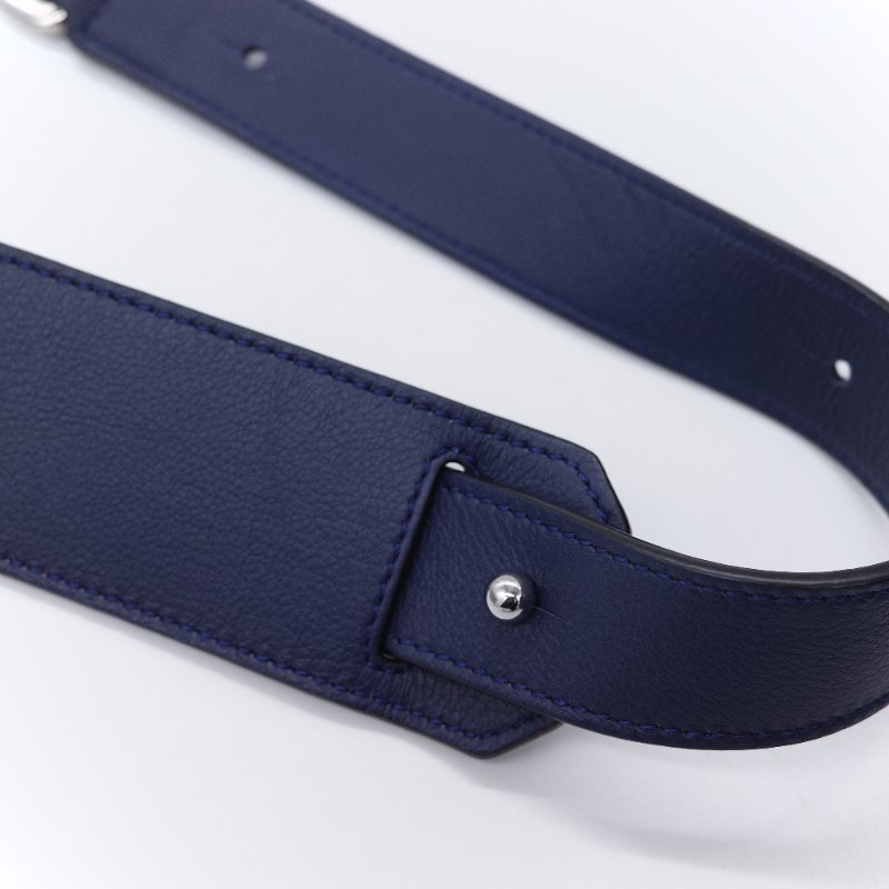 Loewe 羅威 Puzzle 大號 深藍色 牛皮 斜挎包 手提包-29