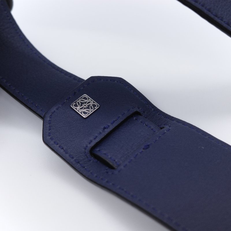 Loewe 羅威 Puzzle 大號 深藍色 牛皮 斜挎包 手提包-30