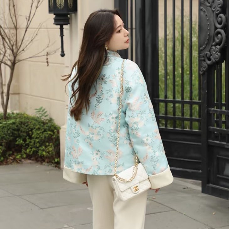 CHANEL 24P珍珠鍊手提方胖子 - 白金-1