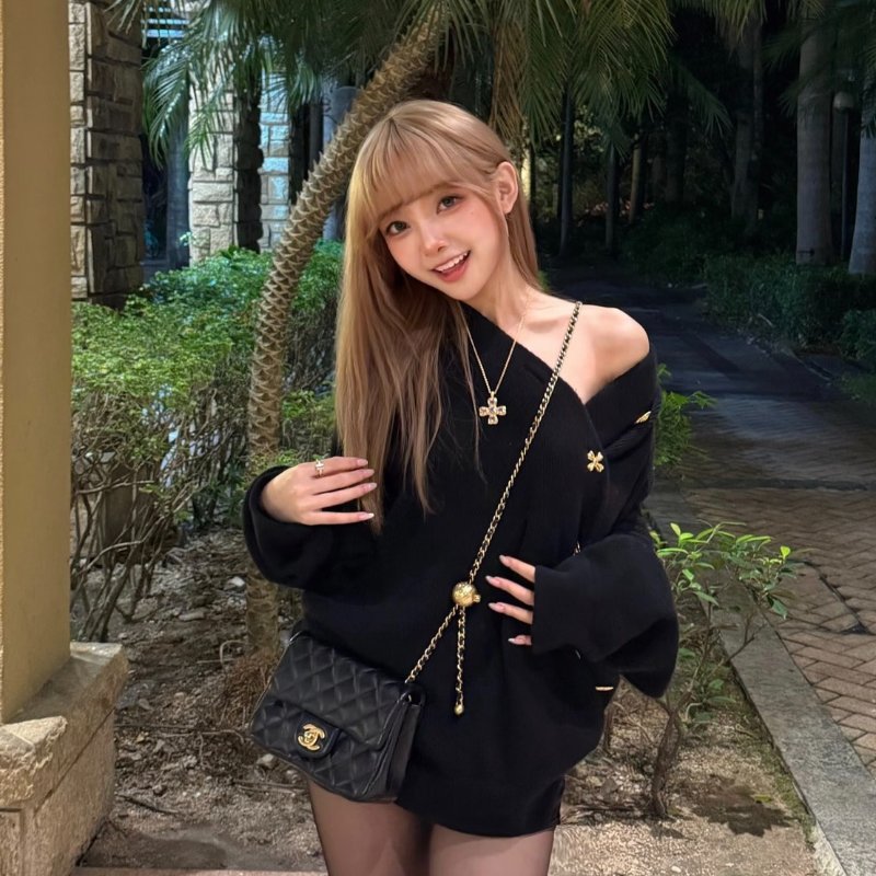 CHANEL 經典口蓋包方胖子 17 - 金球黑金-1