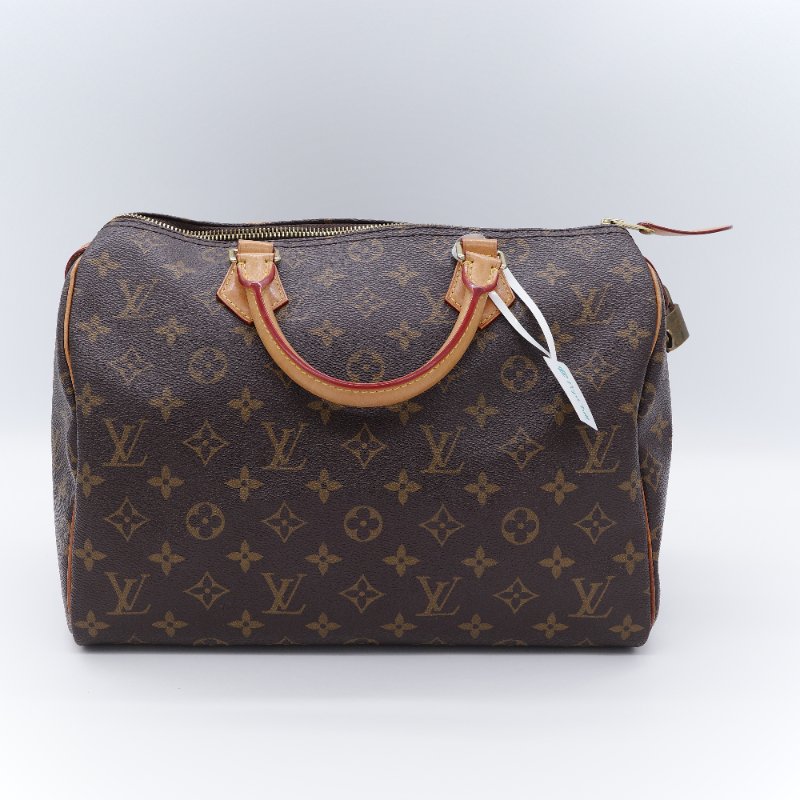 Louis Vuitton 路易威登 Speedy 老花 棕色 帆布 手提包-5
