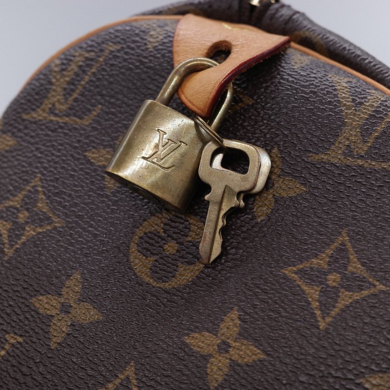 Louis Vuitton 路易威登 Speedy 老花 棕色 帆布 手提包-7