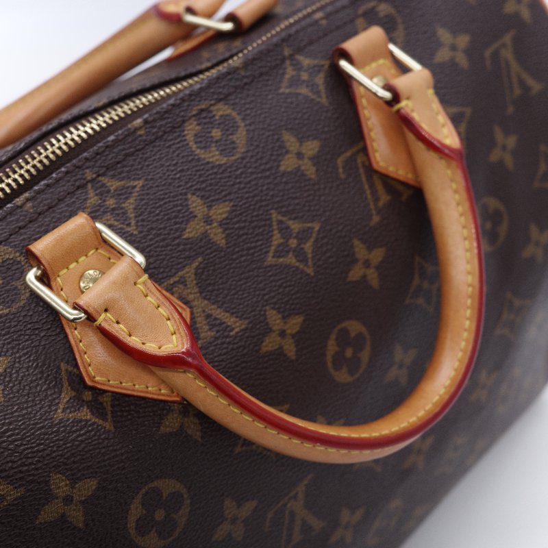Louis Vuitton 路易威登 Speedy 老花 棕色 帆布 手提包-12