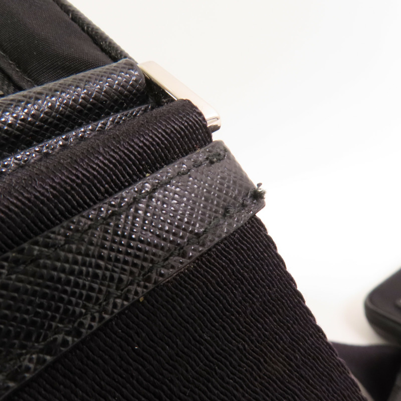 PRADA 尼龍Shoulder Bag銀扣肩背袋-10