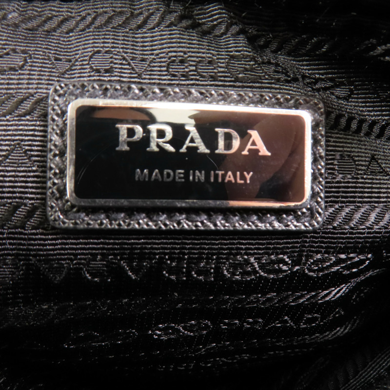 PRADA 尼龍Shoulder Bag銀扣肩背袋-15