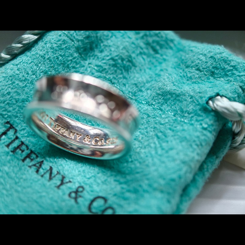 TIFFANY 銀戒指 925銀 11號 6.82g-7