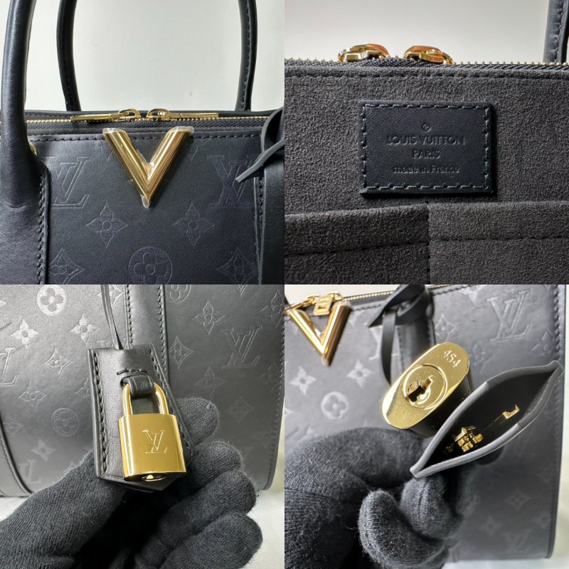 LV Very Tote MM金屬V托特包-8