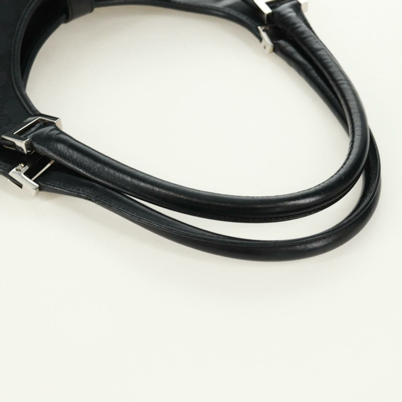 【日本直送】GUCCI GG帆布Jackie肩背包 黑色 銀色 002 1067 正品 171604V-6