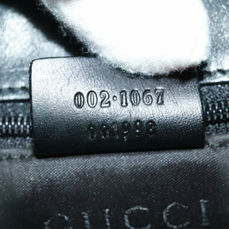 【日本直送】GUCCI GG帆布Jackie肩背包 黑色 銀色 002 1067 正品 171604V-10