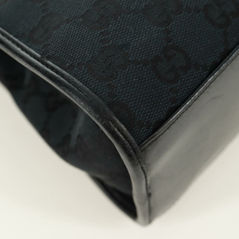 【日本直送】GUCCI GG帆布Jackie肩背包 黑色 銀色 002 1067 正品 171604V-14