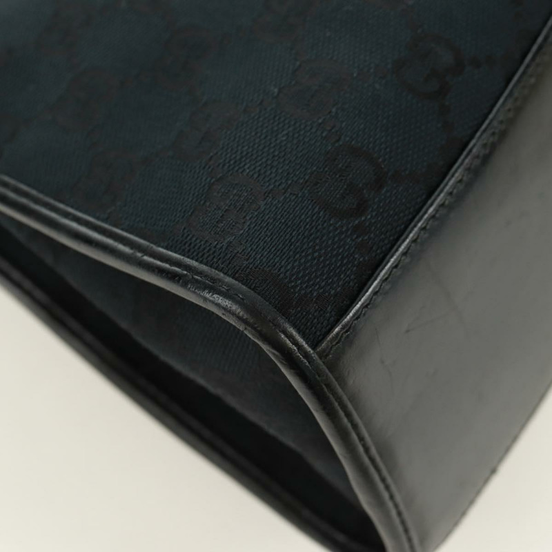 【日本直送】GUCCI GG帆布Jackie肩背包 黑色 銀色 002 1067 正品 171604V-16