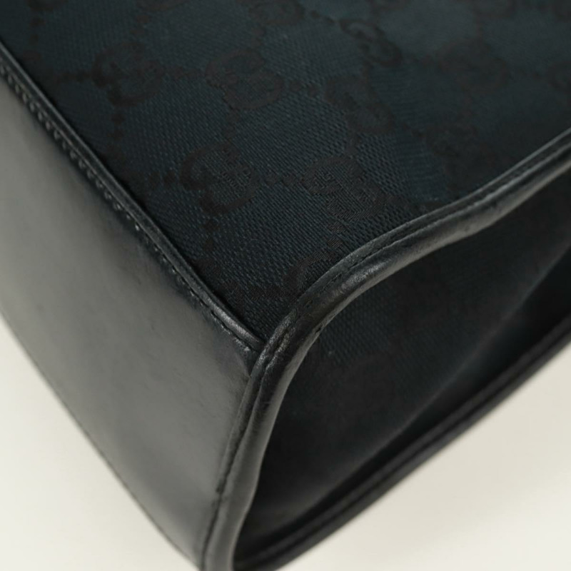 【日本直送】GUCCI GG帆布Jackie肩背包 黑色 銀色 002 1067 正品 171604V-17