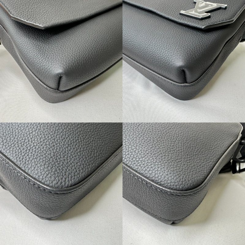 LV 全新Fastline全皮革郵差包-9