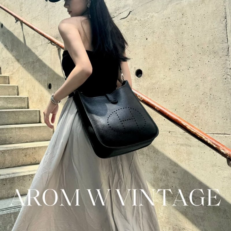 HERMES Evelyne 29 - 黑銀 K-1