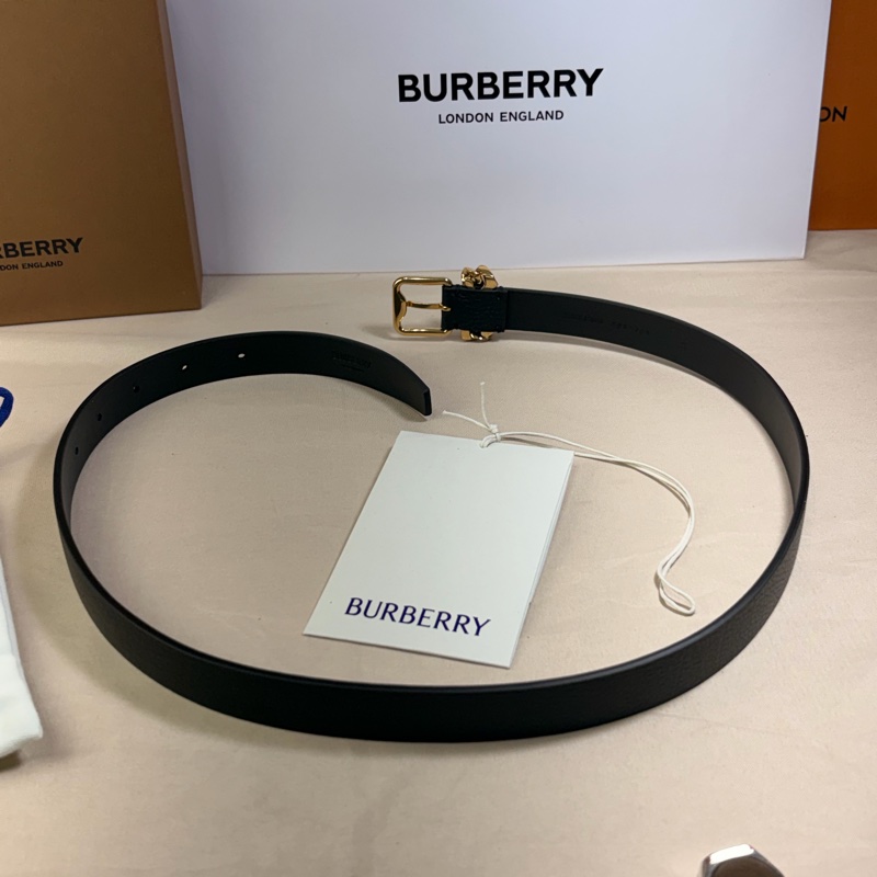 ‼️全台最甜 🎁全新盒裝 Burberry 巴寶莉 2024 超美黑金皮帶（原價16500）-6