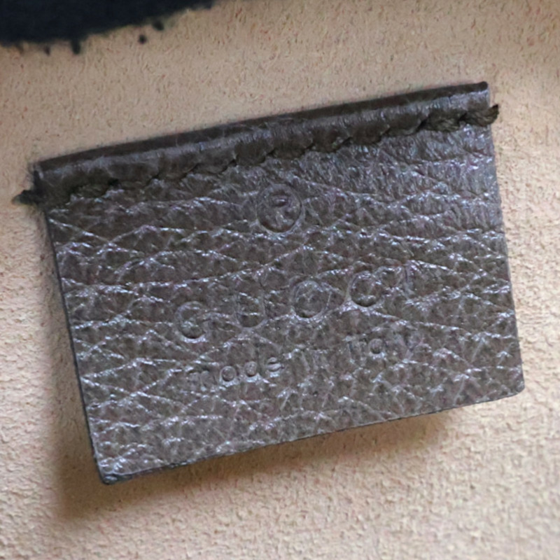 烏木色 GG Supreme帆布 Ophidia 圓餅包 肩背包【GUCCI 古馳】 550618-6