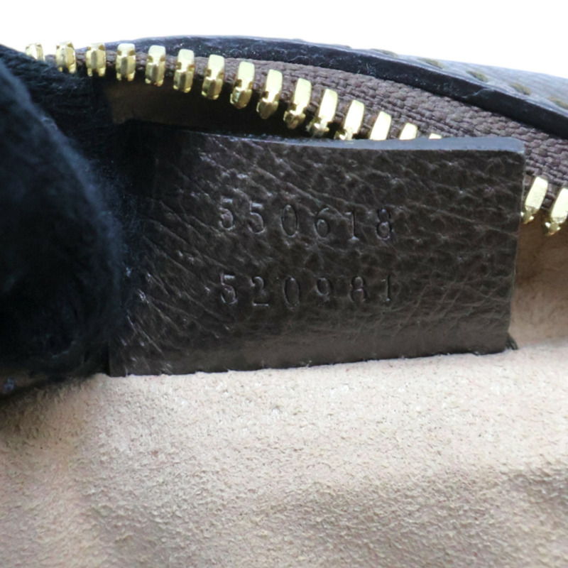 烏木色 GG Supreme帆布 Ophidia 圓餅包 肩背包【GUCCI 古馳】 550618-7