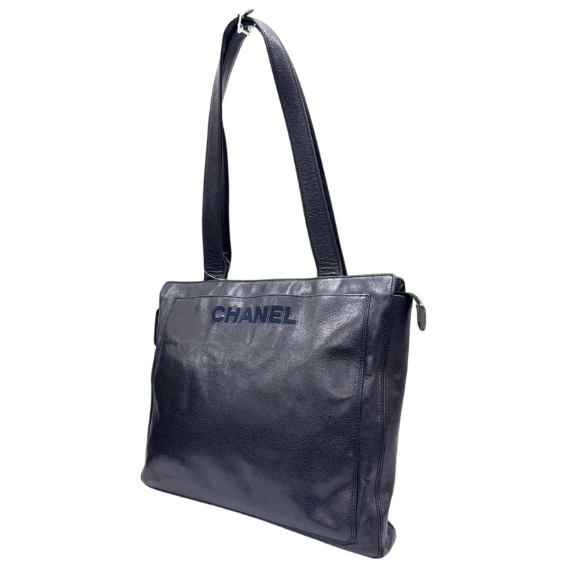 藍色 牛皮 肩背包 托特包【CHANEL 香奈兒】-1