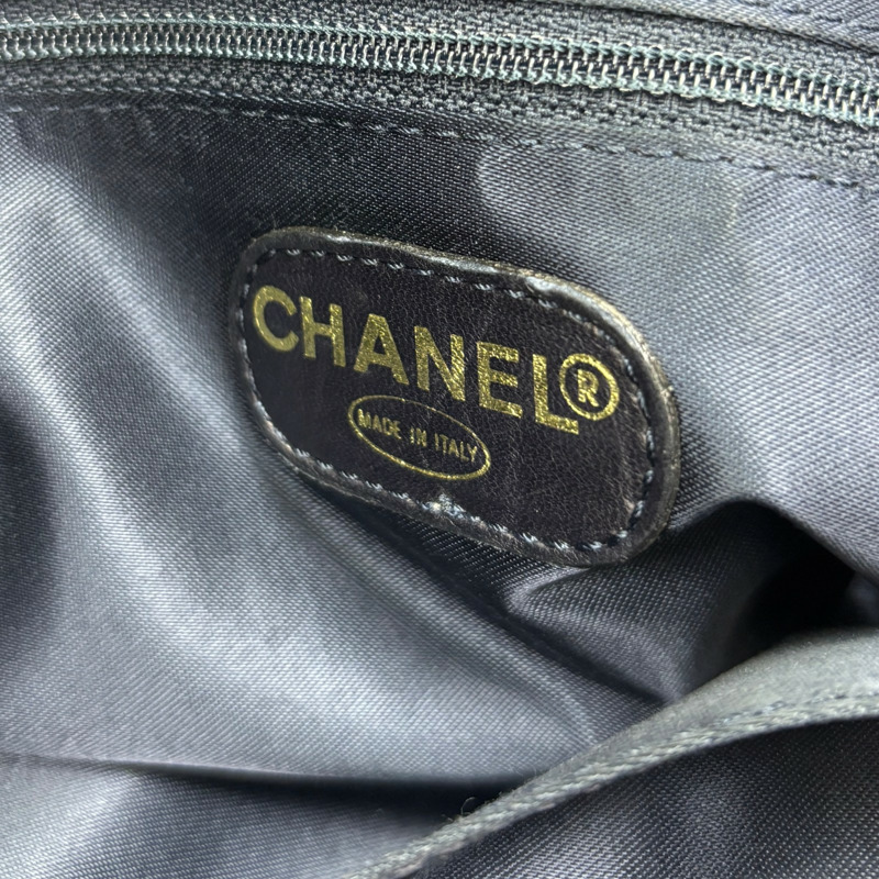 藍色 牛皮 肩背包 托特包【CHANEL 香奈兒】-5