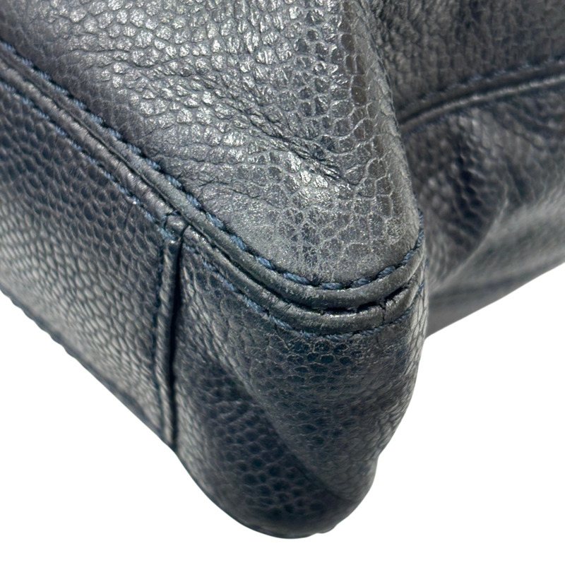 藍色 牛皮 肩背包 托特包【CHANEL 香奈兒】-9