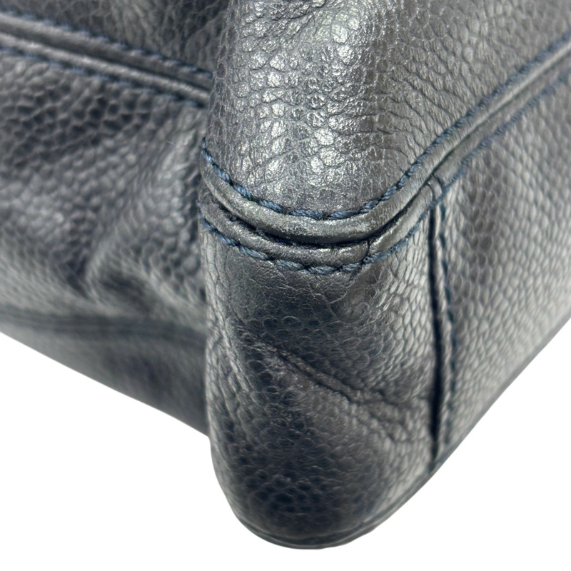 藍色 牛皮 肩背包 托特包【CHANEL 香奈兒】-11