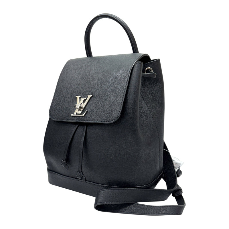 黑色 牛皮 Lockme 後背包【LOUIS VUITTON LV 路易威登】 M41815-1