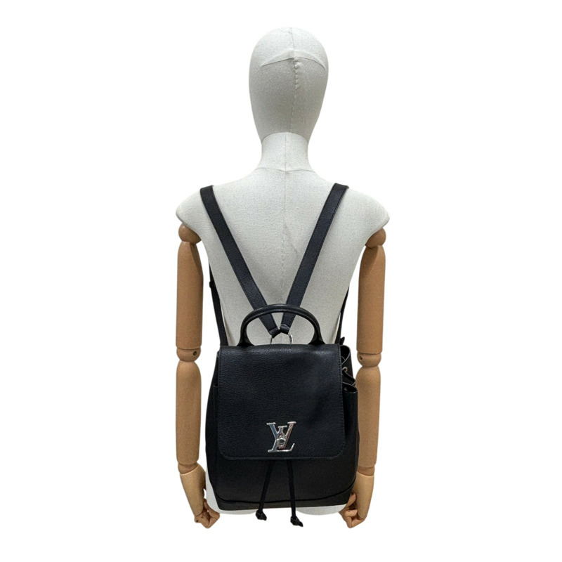 黑色 牛皮 Lockme 後背包【LOUIS VUITTON LV 路易威登】 M41815-7