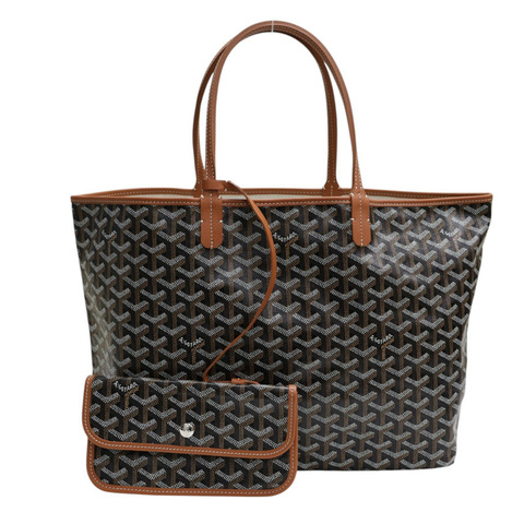 棕色 帆布 Saint Louis PM 托特包 肩背包【GOYARD 高雅德】 STLOUIPMLTY01CL03P