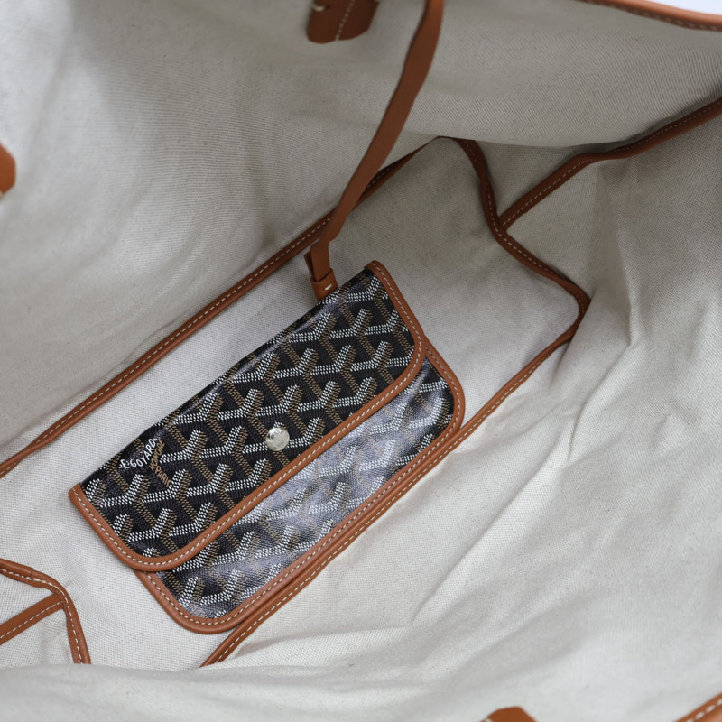 棕色 帆布 Saint Louis PM 托特包 肩背包【GOYARD 高雅德】 STLOUIPMLTY01CL03P-4