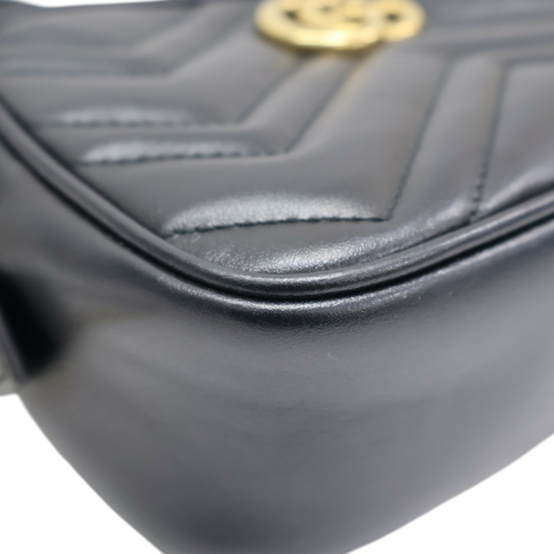 黑色 牛皮 GG Marmont Mini 相機包 肩背包 448065【GUCCI 古馳】 448065-8