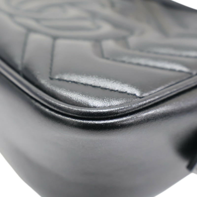 黑色 牛皮 GG Marmont Mini 相機包 肩背包 448065【GUCCI 古馳】 448065-11