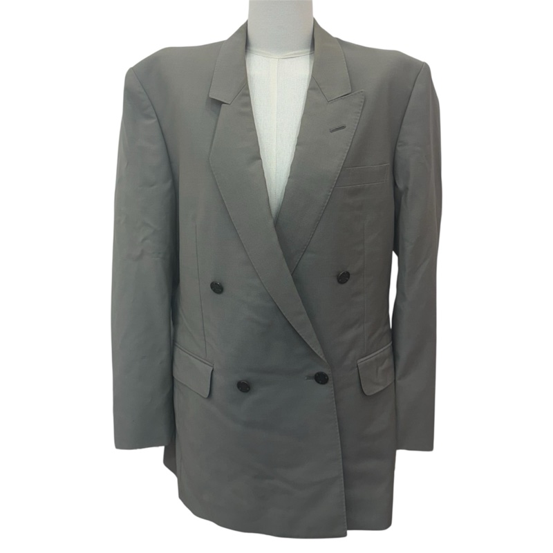 Dior 灰色雙排扣西裝外套 vintage 二手 中古-1