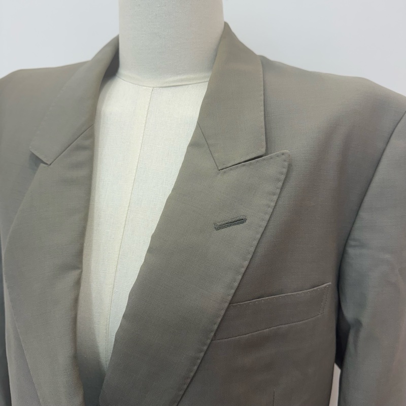 Dior 灰色雙排扣西裝外套 vintage 二手 中古-12