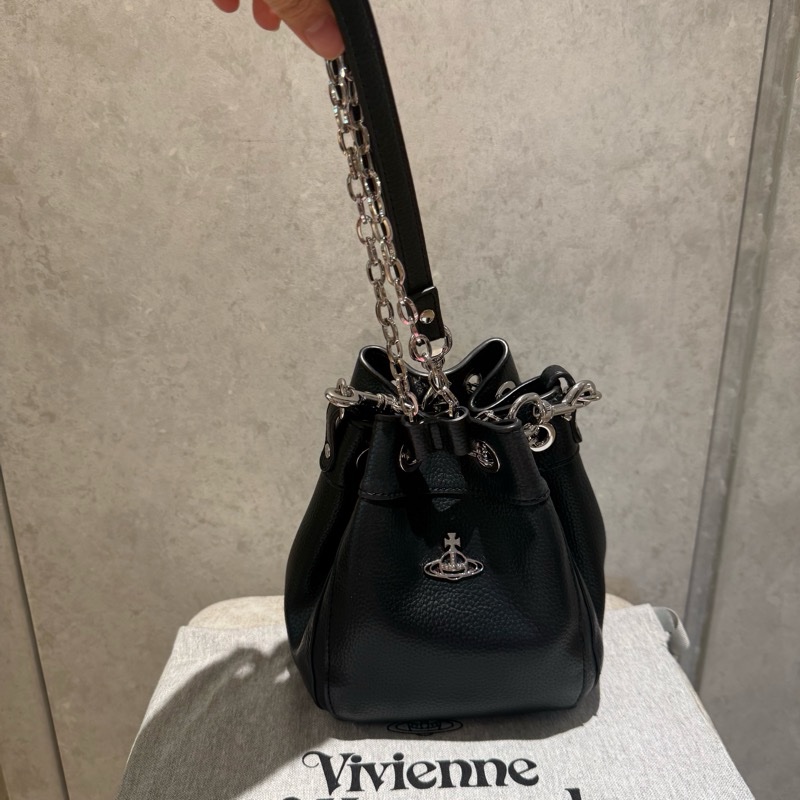 Vivienne Westwood 黑色水桶包（手提、斜背）-5
