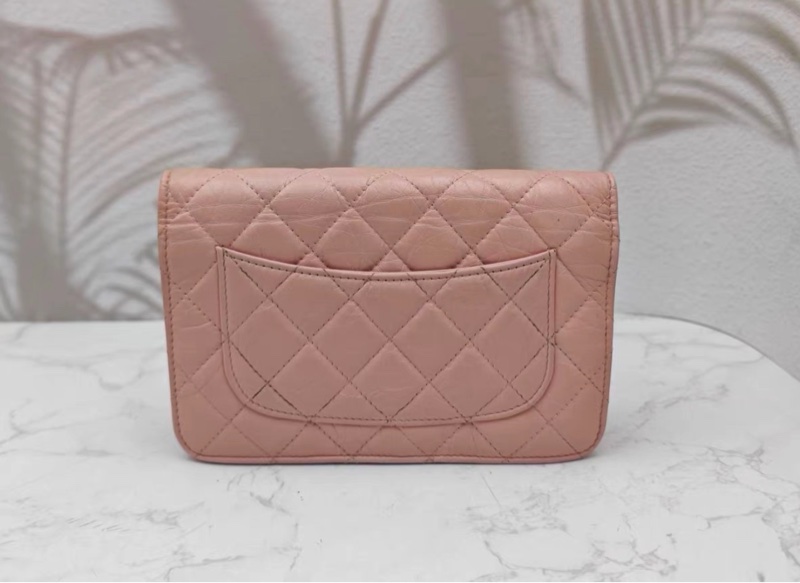 【96新 ✨ 全網最低價！】Chanel/香奈兒 2.55 Woc 櫻花粉色油蠟皮金扣 斜挎包 鏈條包（下單前先詢問庫存❗️❗️）-3