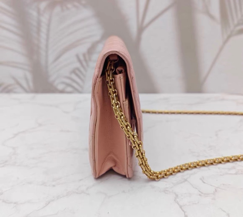 【96新 ✨ 全網最低價！】Chanel/香奈兒 2.55 Woc 櫻花粉色油蠟皮金扣 斜挎包 鏈條包（下單前先詢問庫存❗️❗️）-4