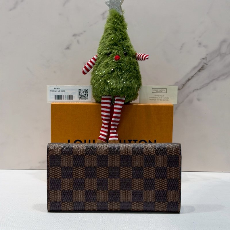 LV DAMIER EMILIE棋盤格翻蓋長夾-1