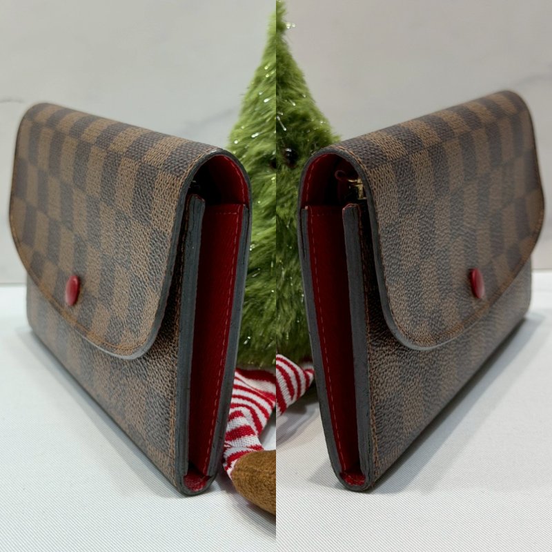 LV DAMIER EMILIE棋盤格翻蓋長夾-2