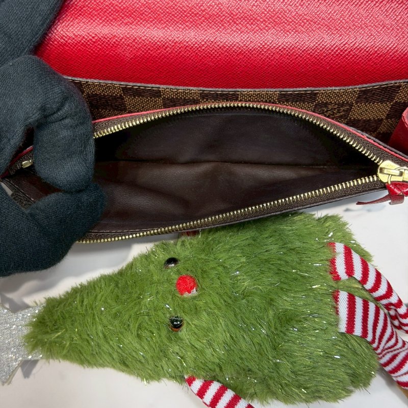 LV DAMIER EMILIE棋盤格翻蓋長夾-5