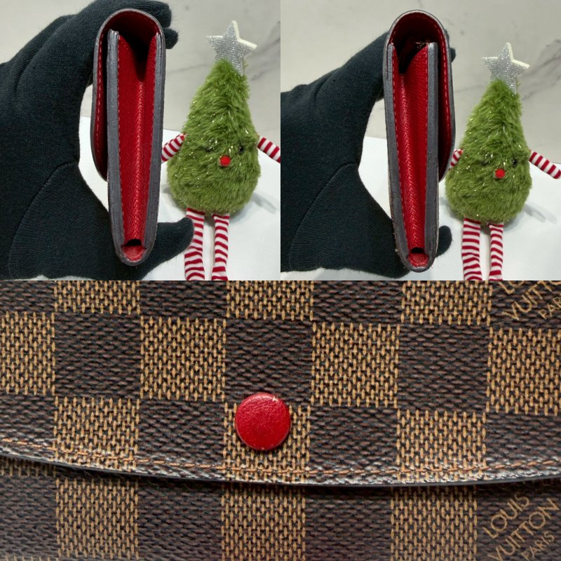 LV DAMIER EMILIE棋盤格翻蓋長夾-6