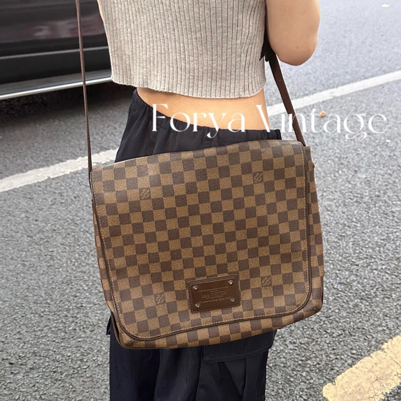 【超級新⭐️】 LV Brooklyn 經典棋盤格 男女通用 斜背包（專櫃10.3萬）-22