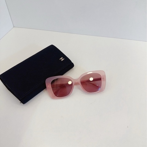 【98新🆕】Chanel 24年新款 粉色果凍 半透亞克力墨鏡 眼鏡