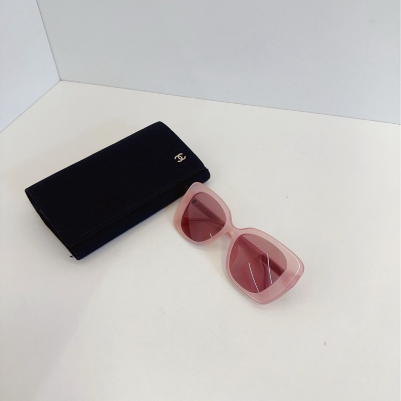 【98新🆕】Chanel 24年新款 粉色果凍 半透亞克力墨鏡 眼鏡-2