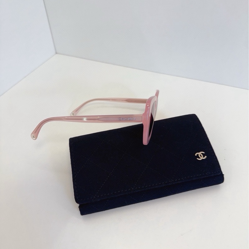 【98新🆕】Chanel 24年新款 粉色果凍 半透亞克力墨鏡 眼鏡-4
