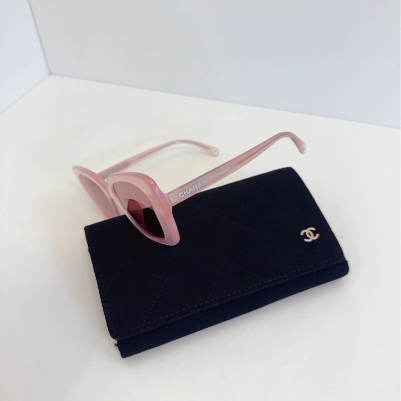 【98新🆕】Chanel 24年新款 粉色果凍 半透亞克力墨鏡 眼鏡-5