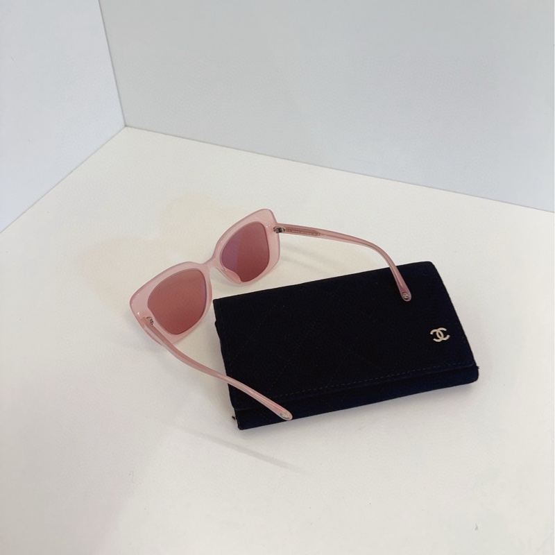 【98新🆕】Chanel 24年新款 粉色果凍 半透亞克力墨鏡 眼鏡-6