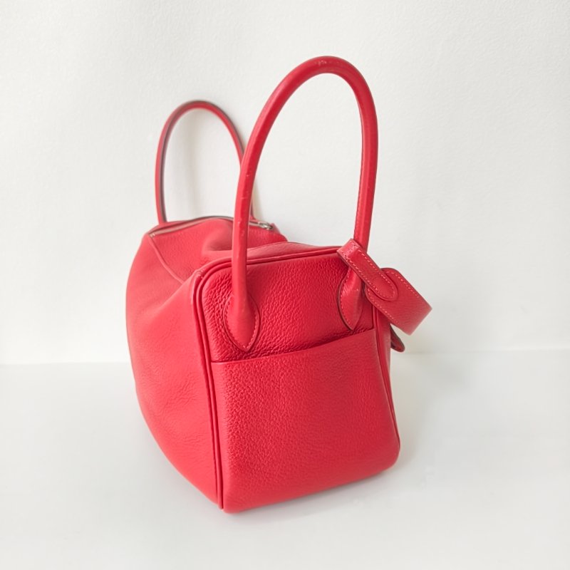 hermes 愛馬仕 lindy 26 國旗紅 框Q 尺寸:26×19×14cm 年份:2013年 97新-3