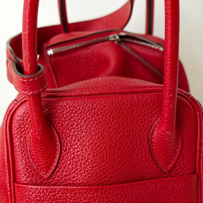 hermes 愛馬仕 lindy 26 國旗紅 框Q 尺寸:26×19×14cm 年份:2013年 97新-15